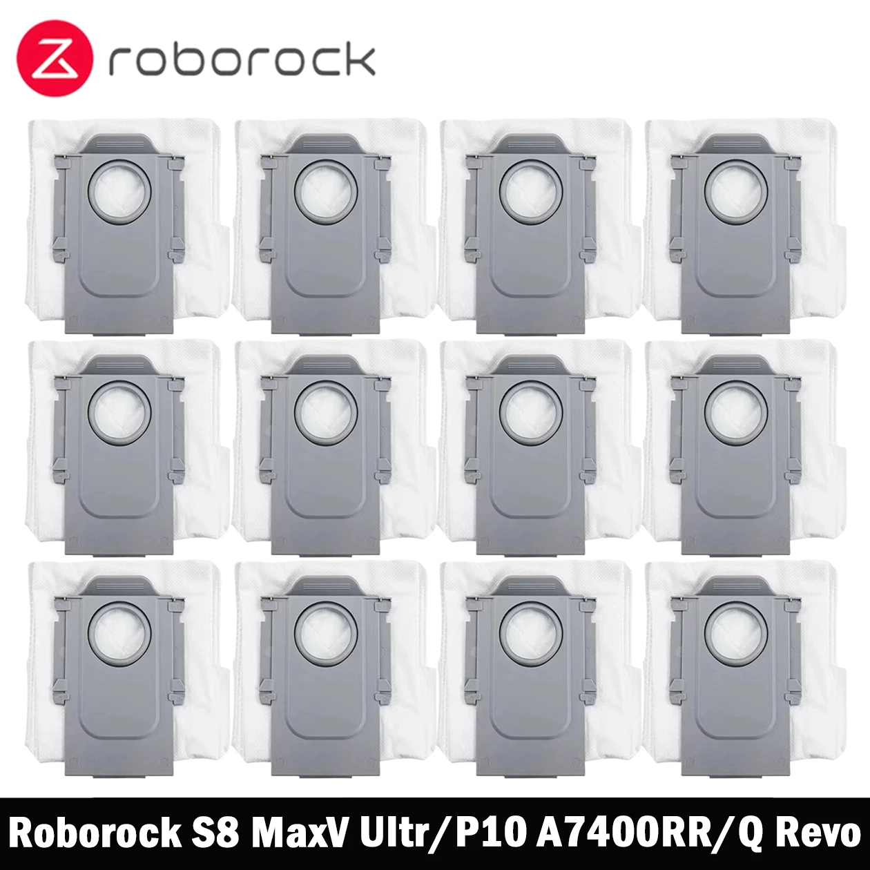Roborock S8 MaxV Ultra / Q Revo / Q Revo MaxV / Q Revo S / Q Revo Pro / Qrevo Curv / Saros 10 ملحقات أكياس الغبار المكنسة الكهربائية