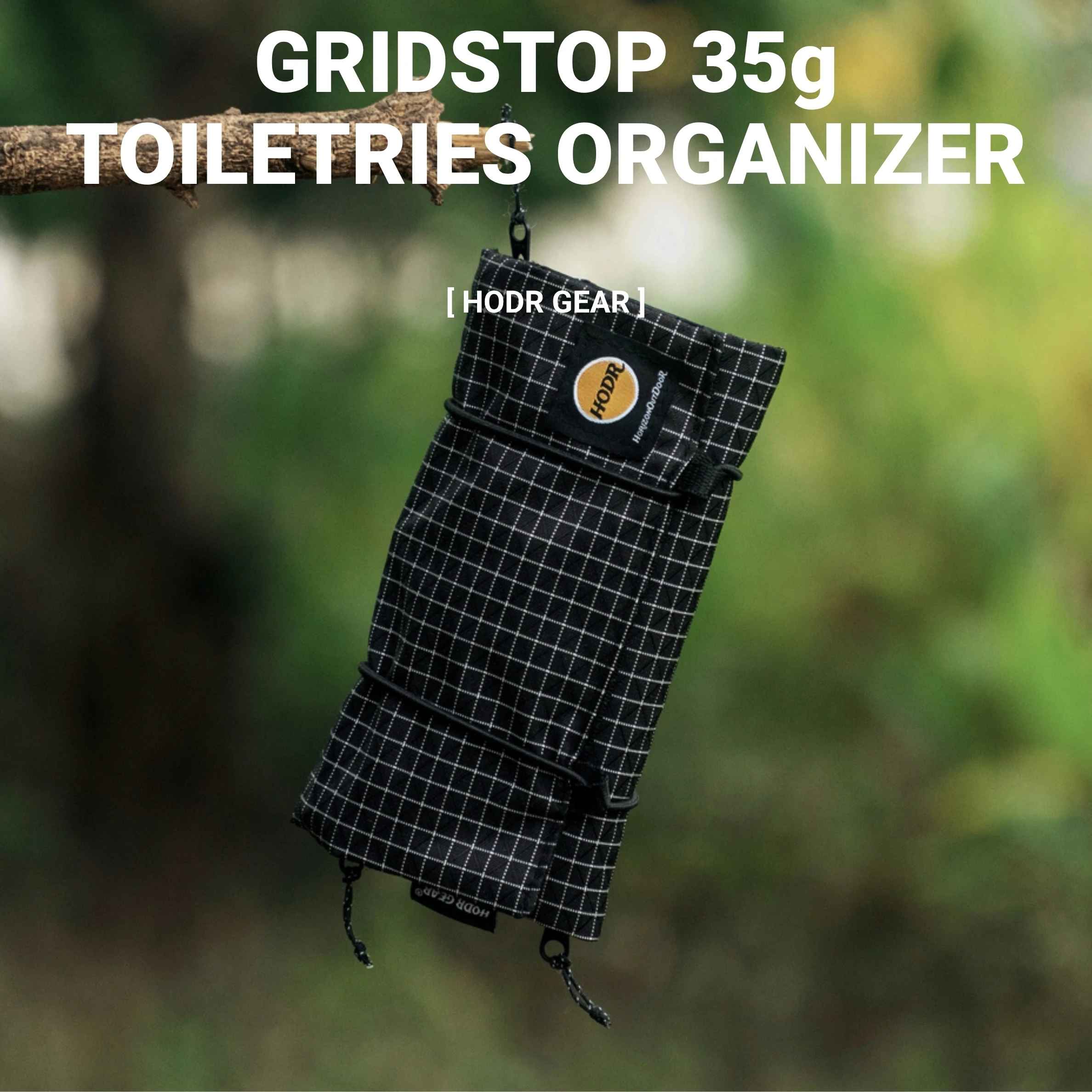منظم أدوات الزينة خفيف الوزن من HODRGEAR UHMWPE Gridstop |   كيس شبكي قابل للطي 35 جرام |   سحابات YKK |   المشي لمسافات طويلة وتخزين EDC UL GEAR