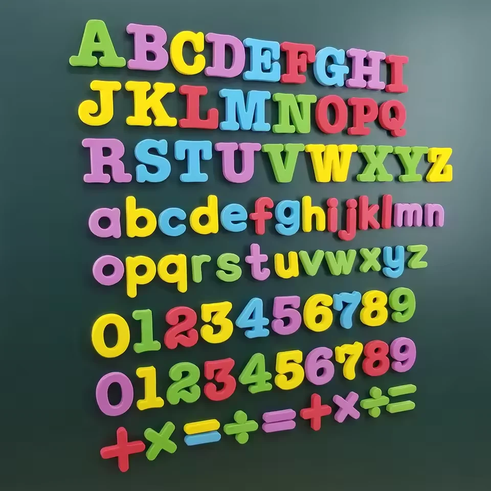 ABC المغناطيسي الإنجليزية إلكتروني ملصقات مغناطيسية ملصقات الثلاجة ألعاب تعليمية للأطفال هدية عيد الميلاد