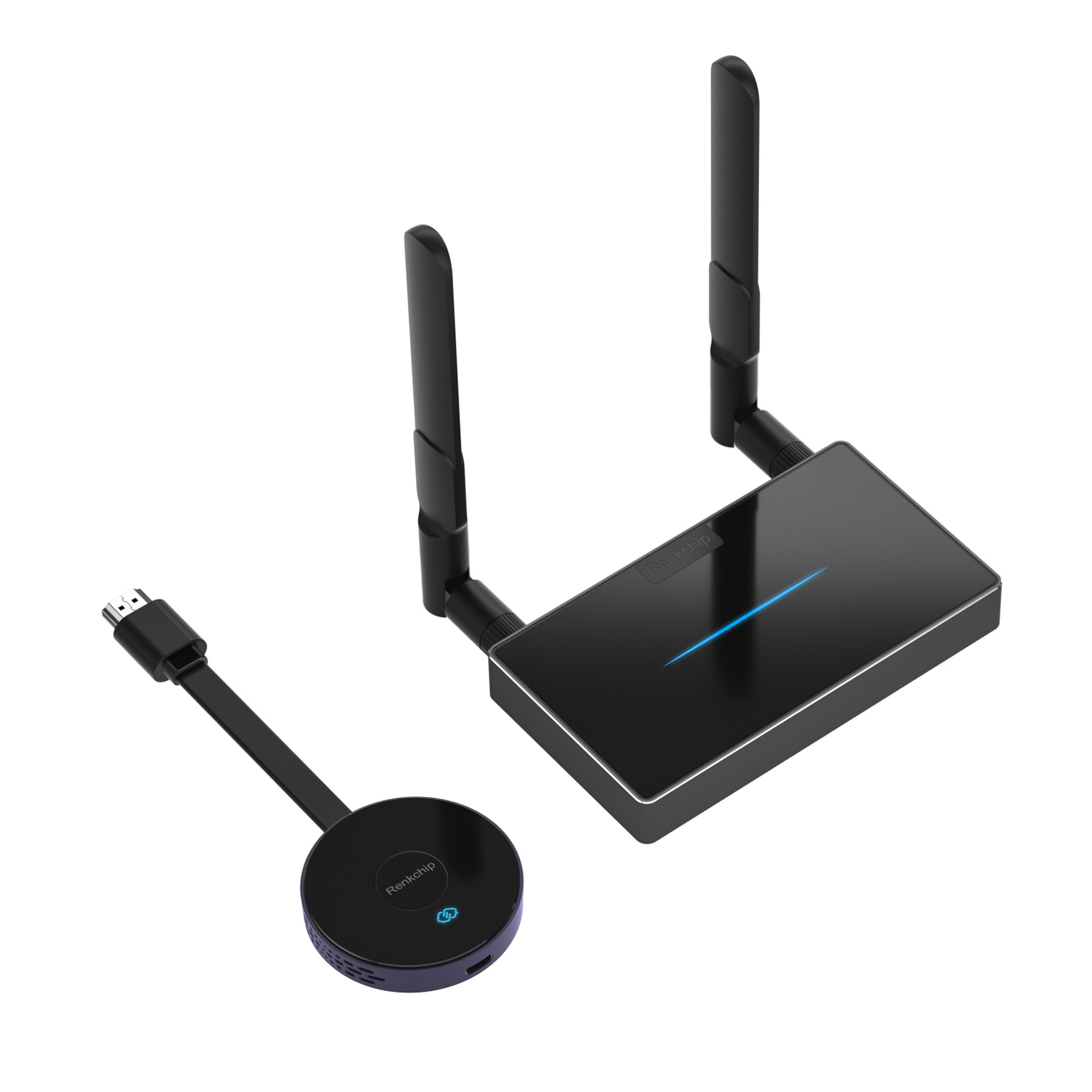 مُرسل شاشة لاسلكي HDMI VGA 50 متر 4 إرسال 1 استقبال