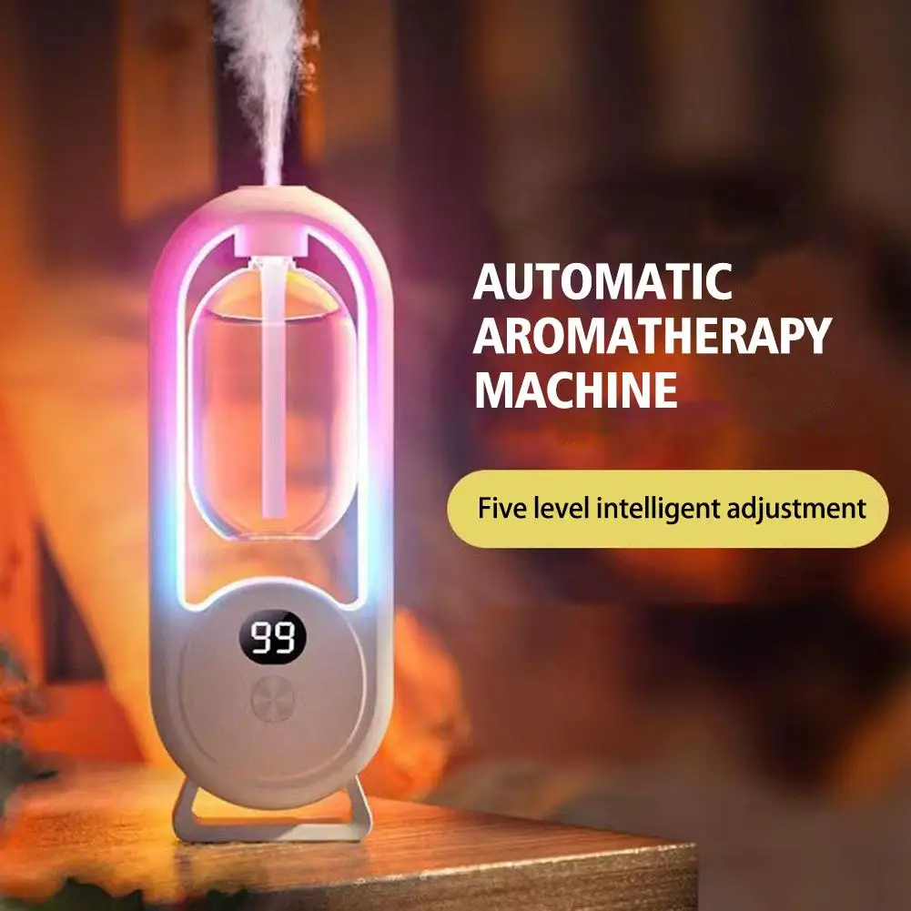 موزع عطري أوتوماتيكي، موزع روائح الزيوت العطرية يعمل بمنفذ USB مع رش وإضاءة، عطر منزلي لغرفة المعيشة وغرفة النوم