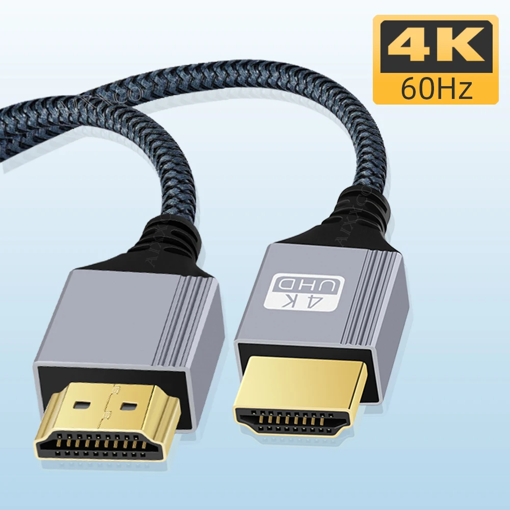 كابل متوافق مع HDMI 2.0 سلك 4K 60 هرتز لأجهزة الكمبيوتر المحمولة Xiaomi Xbox PS5 PS4 سلك كابل رقمي متوافق مع HDMI 2 متر 3 متر 5 متر 10 متر