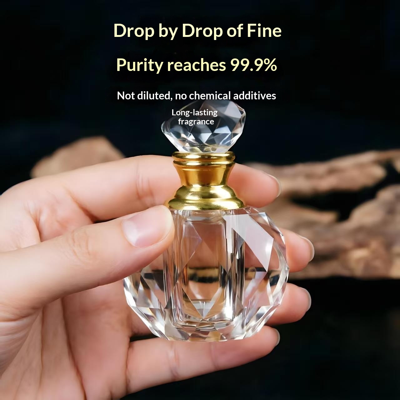 زجاجة عطر طبيعي طويل الأمد