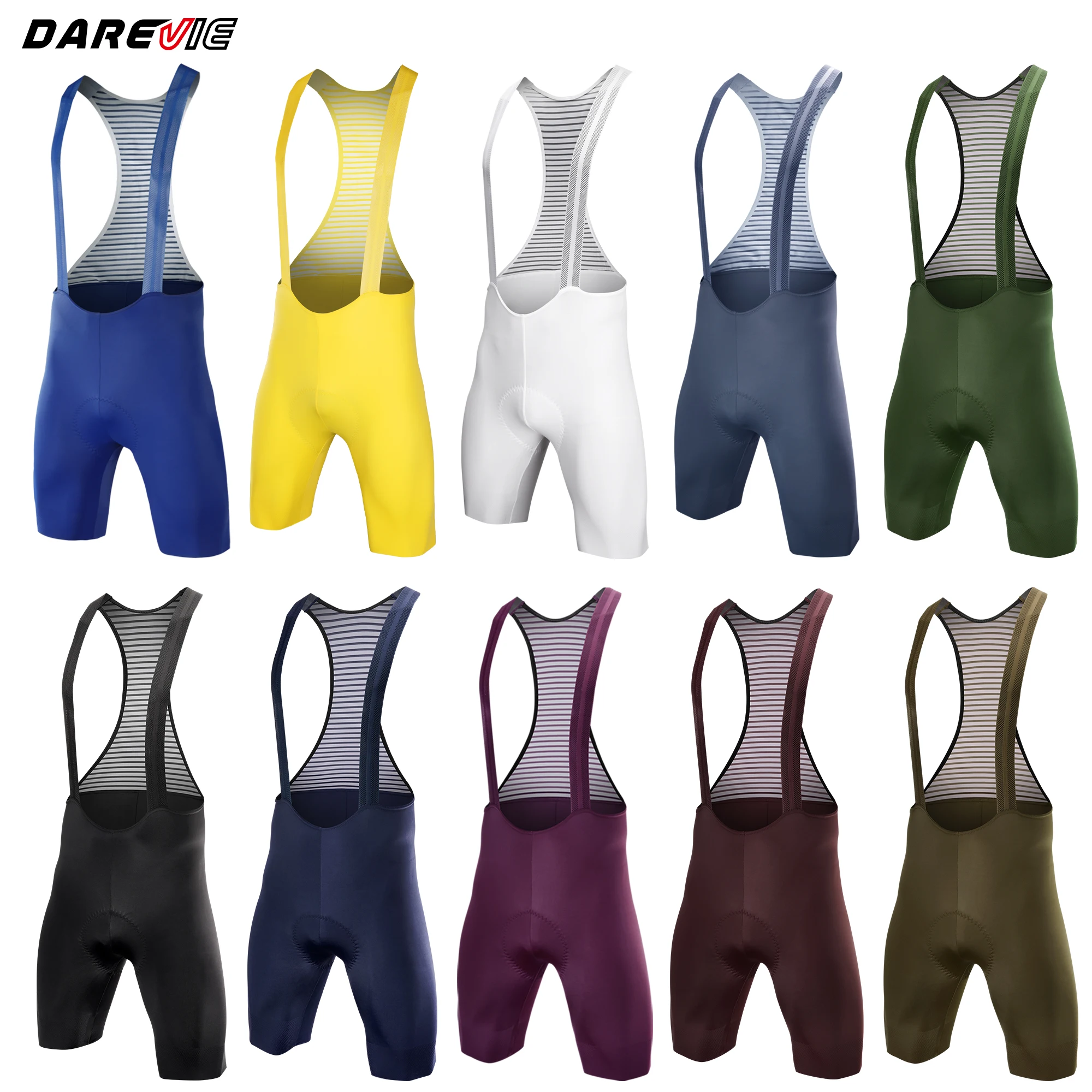شورت ركوب الدراجات للرجال من DAREVIE، طراز Bretelle Seamless 2.0 PRO، مناسب لركوب الدراجات لمدة 6 ساعات ومسافة 500 كم، شورت ركوب الدراجات للرجال بتصميم مرن من 4 اتجاهات.