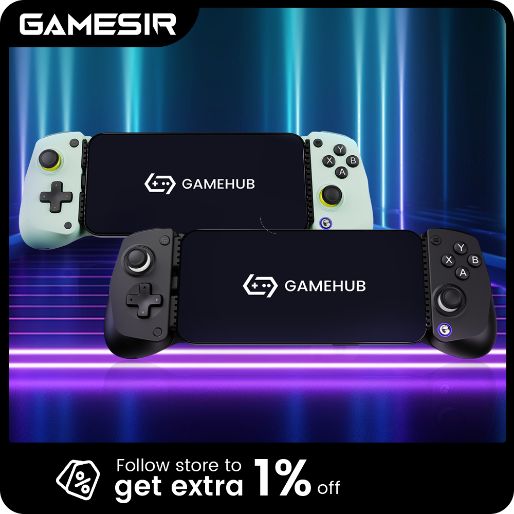 وحدة تحكم ألعاب GameSir X5 Lite لأجهزة أندرويد وآيفون 16/15 وآيباد ميني - عصا تحكم بتأثير هول، تدعم تطبيقات الألعاب المحمولة