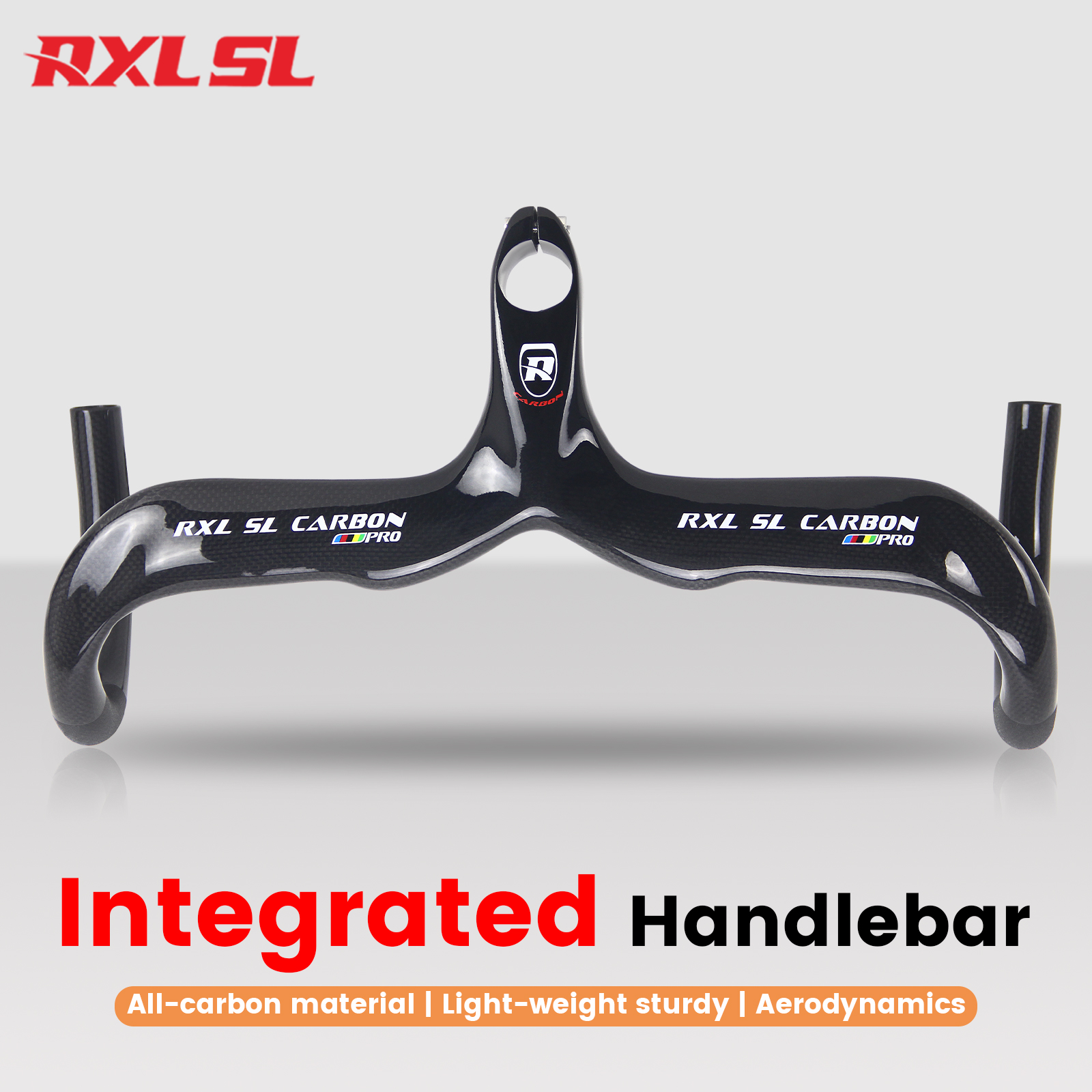 RXL SL كامل الكربون الطريق دراجة المقود المتكامل 28.6 التوجيه الداخلي قطرة مقود الكبار الدراجة اكسسوارات 400/420/440 مللي متر