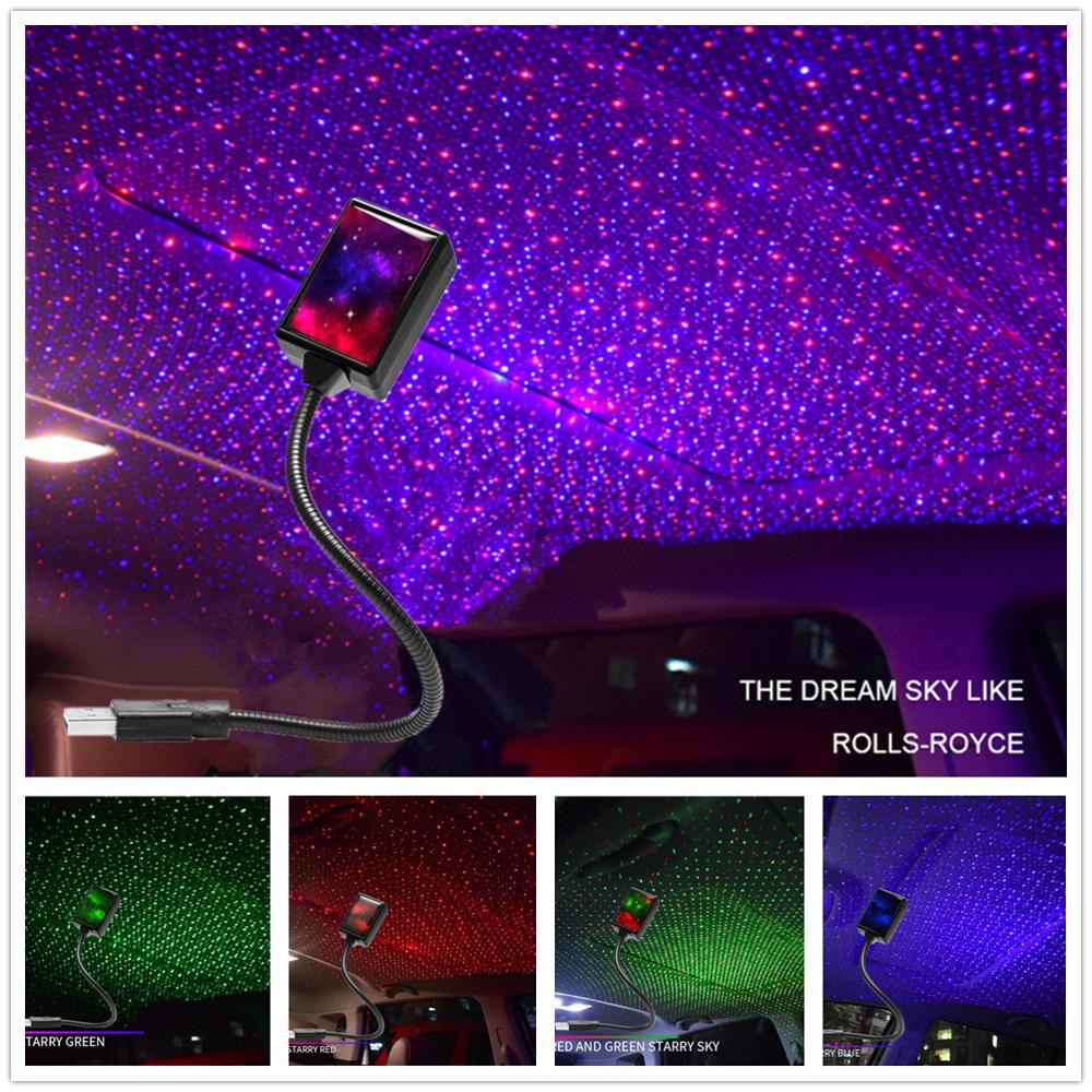 مشروع منارة النجوم أضواء الحفلات USB LED الضوء الداخلي إضاءة داخلية سيارات LED أضواء سماء النجوم المجرة ليلة