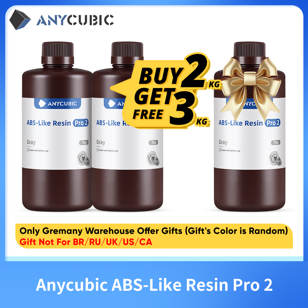 ANYCUBIC ABS-Like Pro 2 طابعة ثلاثية الأبعاد صلابة الراتنج والصلابة 40nm الأشعة فوق البنفسجية علاج فوتوبوليمر UV الراتنج للطابعة LCD ثلاثية الأبعاد
