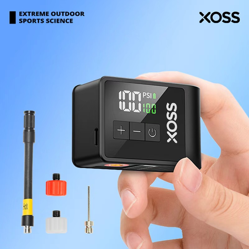 XOSS AirCube 120PSI مضخة دراجة صغيرة مضخة هواء محمولة مع صمامات شريدر بريستا قابلة للشحن منفاخ هواء ملحقات الدراجة