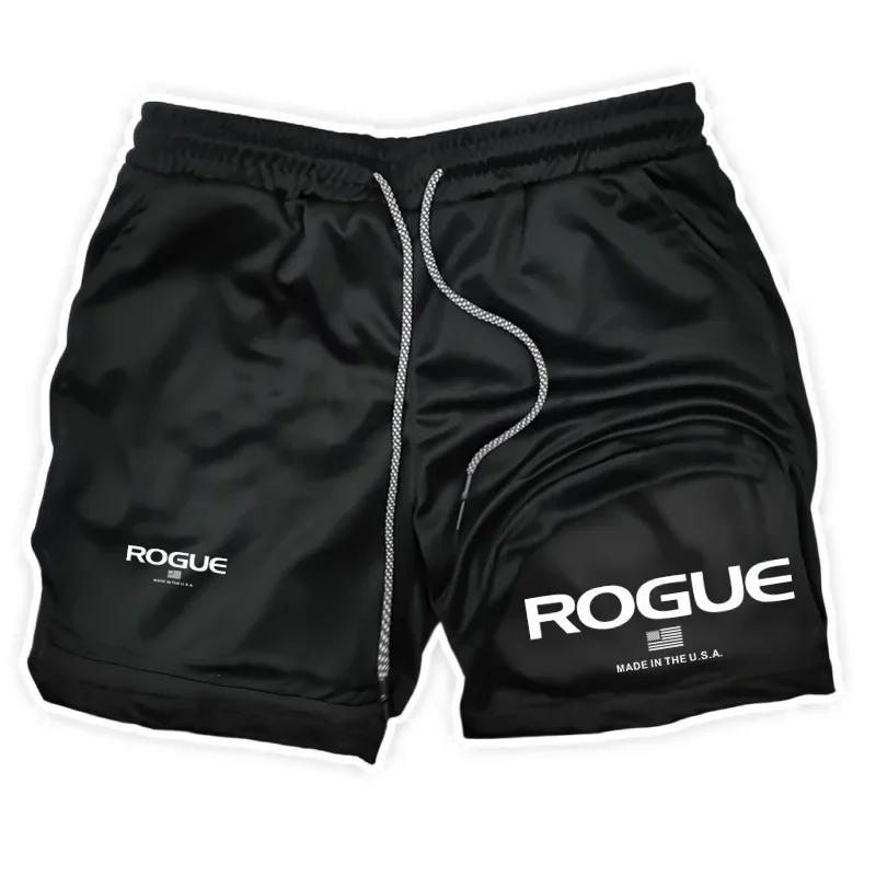 شورت رياضي رجالي من Rogue Gyms ملابس رياضية للفصول الأربعة 2 في 1 شورت ضيق بطبقة مزدوجة شورت رياضي