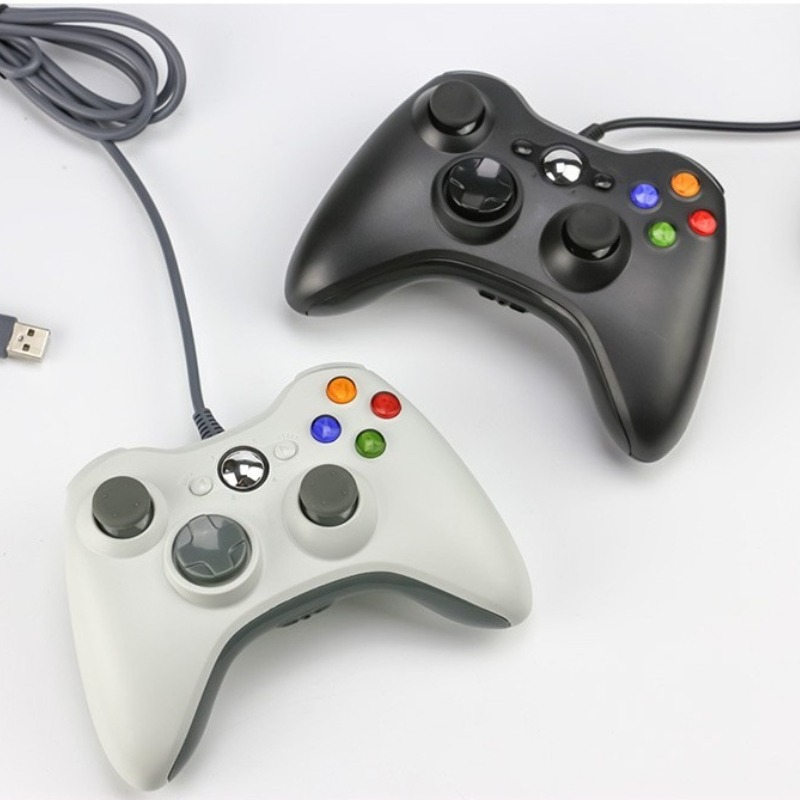 وحدة تحكم سلكية USB لأجهزة Xbox 360، عصا تحكم محمولة لألعاب الكمبيوتر، جهاز تحكم للألعاب لنظام ويندوز، تحكم إكس بوكس