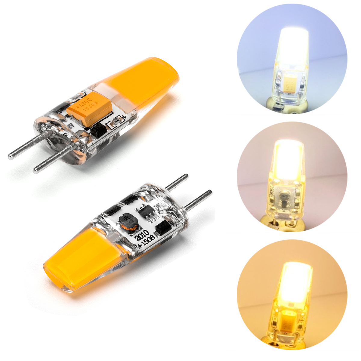 5 واط Mini GY6.35 LED سيليكون كريستال مصابيح كهربائية التيار المتناوب/تيار مستمر 12 فولت 1508 لا وميض الباردة الدافئة الأبيض استبدال الهالوجين 50 واط مصابيح الثريا