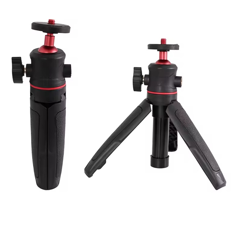عصا سيلفي محمولة قابلة للطي مع رأس كروي مزود بمسمار تثبيت 1/4 بوصة، مناسبة لكاميرات DSLR وكاميرات الأكشن وجوبرو وإكسسوارات الهواتف.