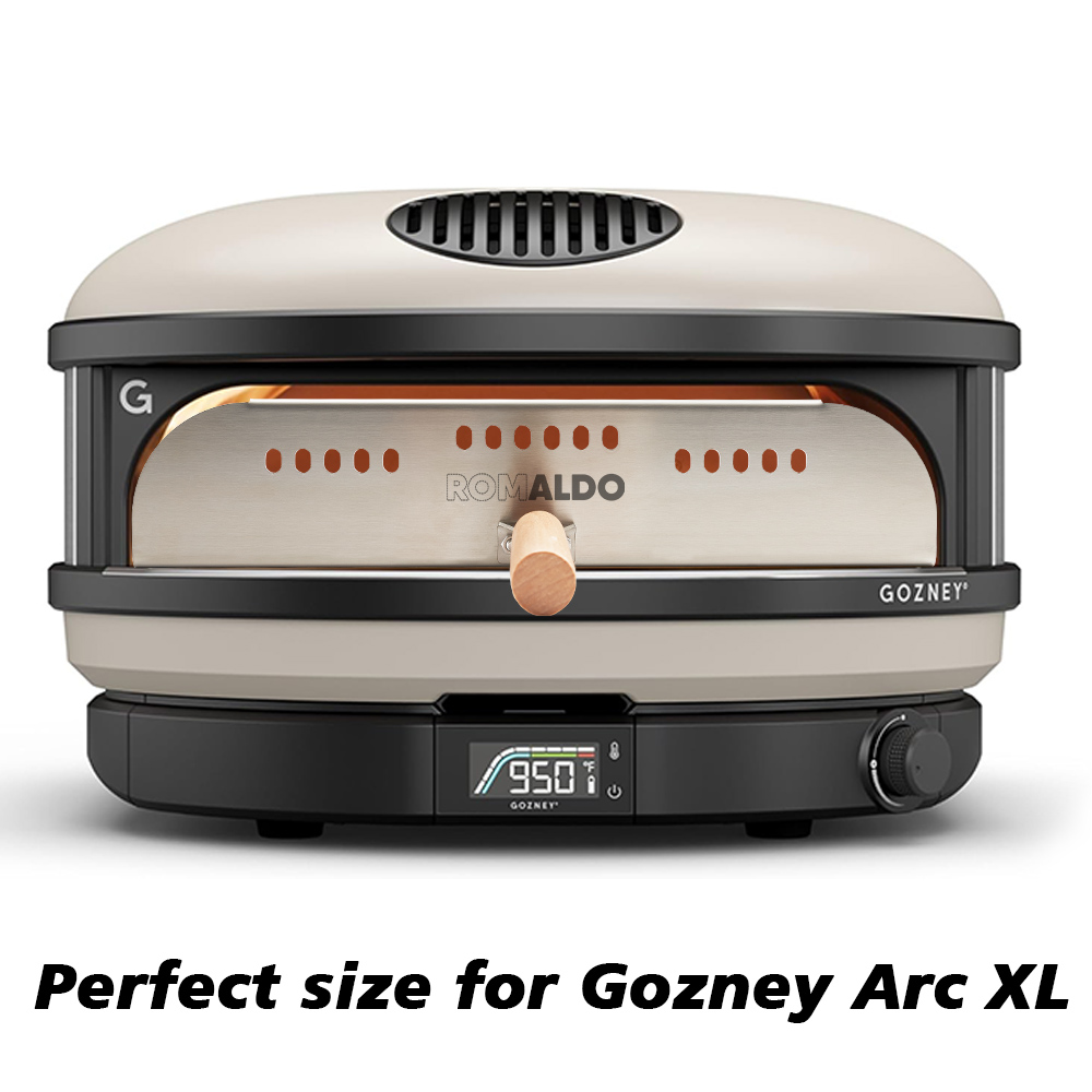 باب فرن بيتزا رومالدو لـ Gozney Arc XL، مصنوع من الفولاذ المقاوم للصدأ عالي التحمل، بحجم مثالي لـ Gozney Arc XL