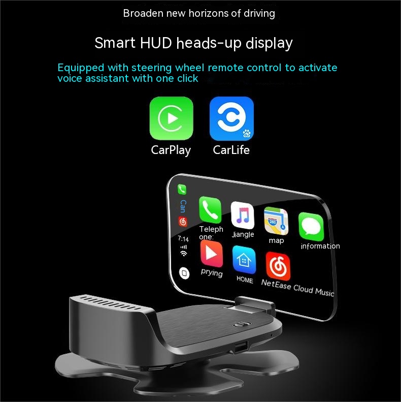 شاشة HUD العرض العالي للسيارة CarplayY سيارة HD السرعة الرقمية المشروعية