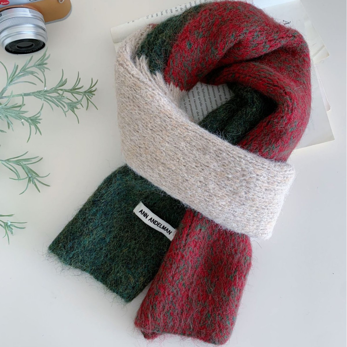 shawl منسوج متعدّد الألوان دافئ ومتنوّع