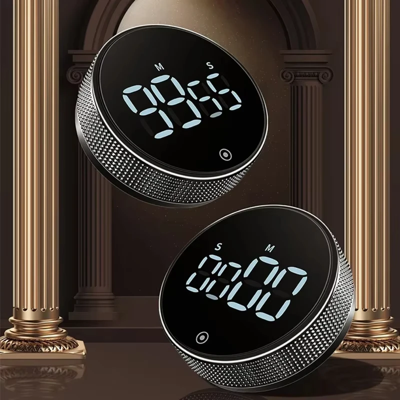 DINRGO المغناطيسي المطبخ الموقت مؤقت رقمي دليل العد التنازلي الروتاري الموقت الميكانيكية مؤقت طبخ الطبخ دش ساعة توقيت