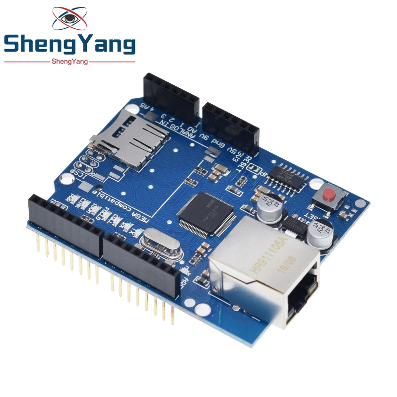 TZT Shield Ethernet Shield W5100 R3 UNO Mega 2560 1280 328 UNR R3 W5100 لوحة التطوير