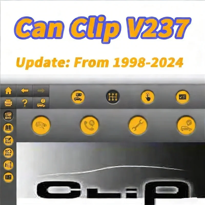 أحدث جهاز Can Clip V237 لاستخراج دبابيس تشخيص OBD2 لرينو مع تحديث +Reprog V191+Dialogys V4.72 برنامج إصلاح السيارات