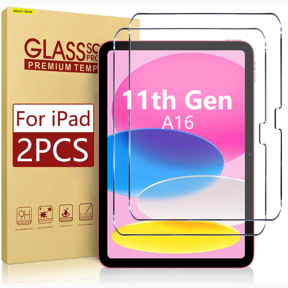 لباد 11th الجيل واقي للشاشة من الزجاج المقسى على ipad 11 الجيل A16 2025 9H ملحقات الفيلم