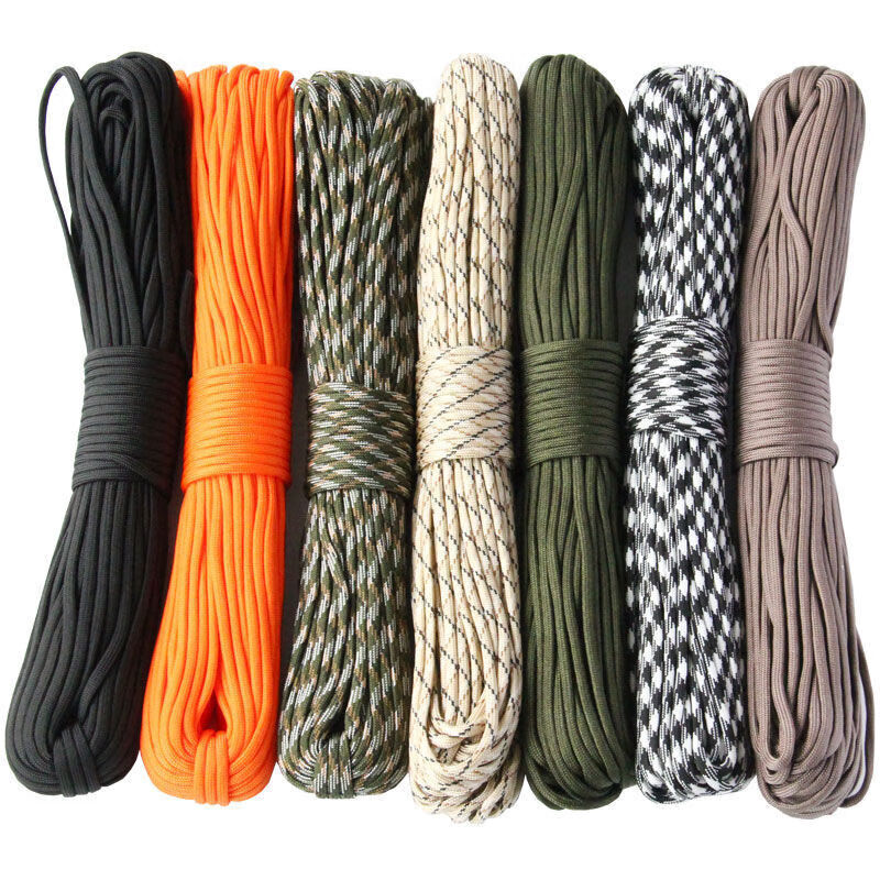 9-Core 650lb Paracord 5/15/31 متر ضياء 4 مللي متر العسكرية التكتيكية بقاء المظلة حبل DIY بها بنفسك صنع الحبل سوار طوق بكلاب خيمة