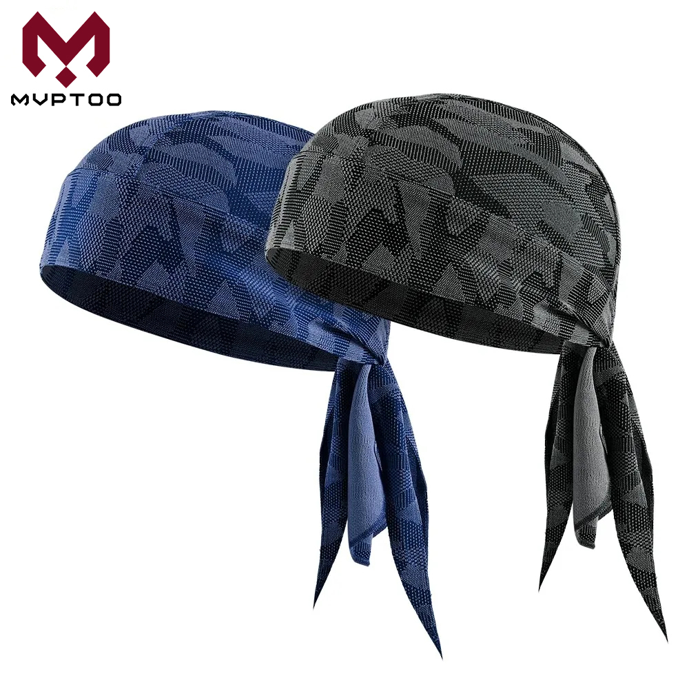 الصيف تنفس قبعات الجري قبعة القراصنة الرياضة في الهواء الطلق الشمس حماية الحجاب الدراجات خوذة بطانة سريعة الجافة بيني باندانا