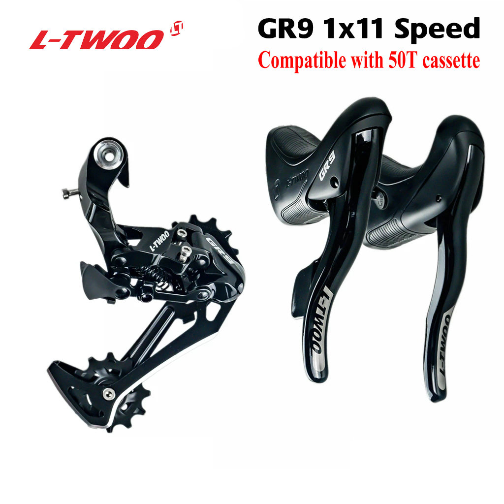 LTWOO GR9 1x11 Speed، مجموعة الطريق 11s، محولات R/L + Derailleurs الخلفية، دراجات الحصى Cyclo-Cross، كاسيت ltwoo 11 سرعة 11-50T