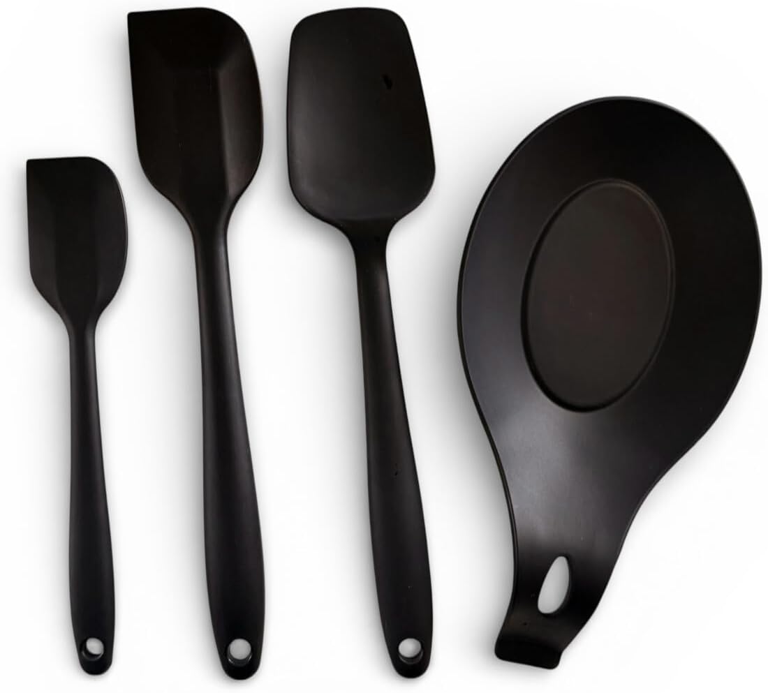 مجموعة ملعقة سيليكون مقاومة للحرارة 4 قطع