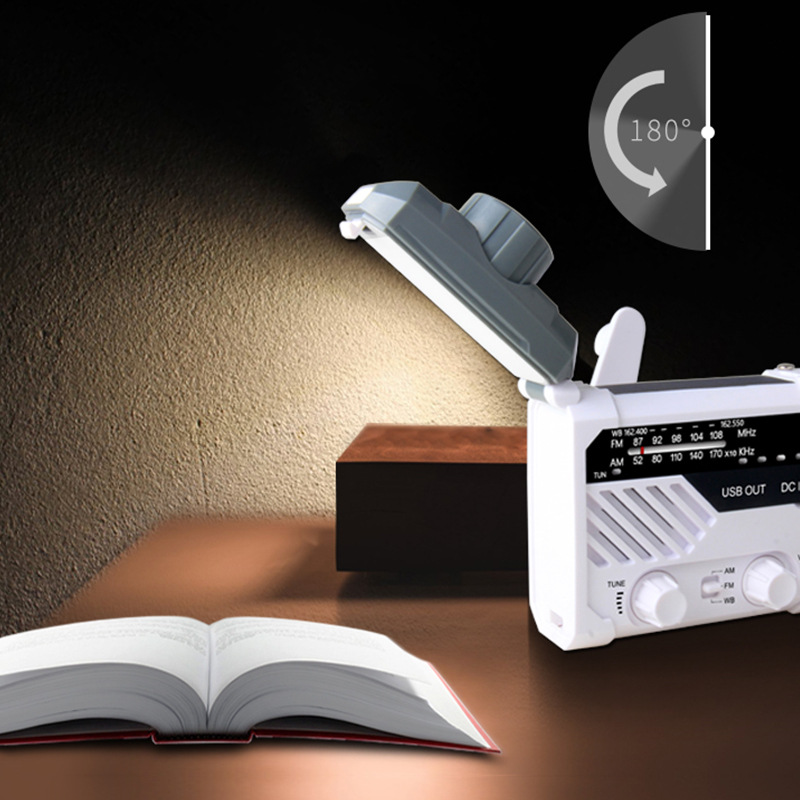 مذياع شمسي مع منبه طقس 12V