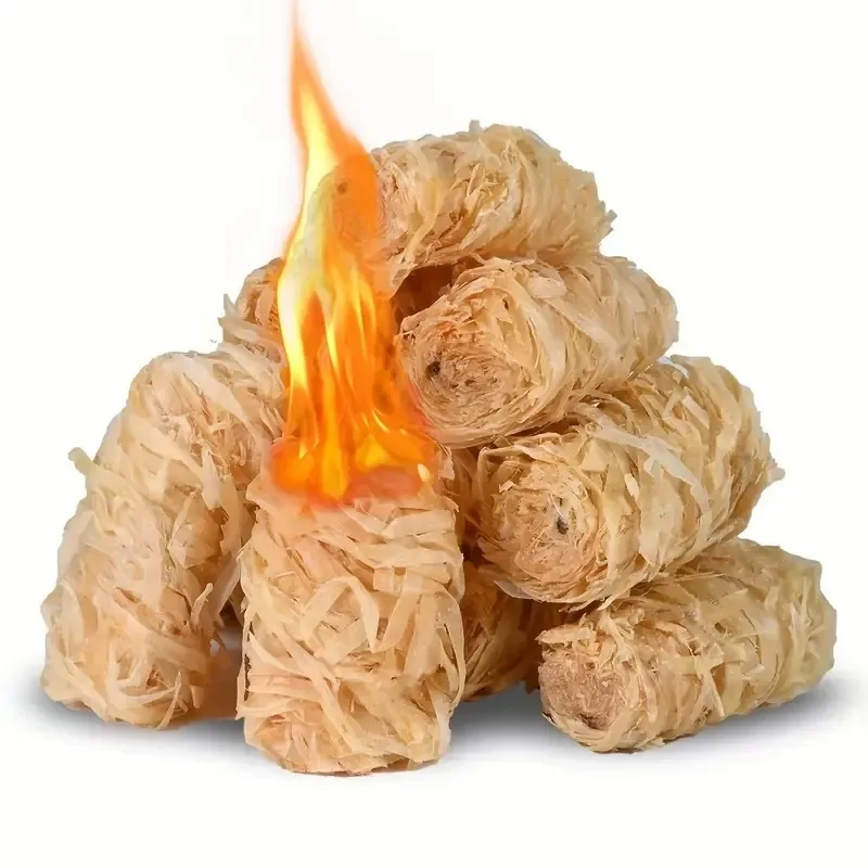 30/100 قطعة من مشغل النار الطبيعي، عصا خشب الشمع، مناسبة للمدفأة، موقد الشواء، فرن المدخنة، اشتعال الفحم