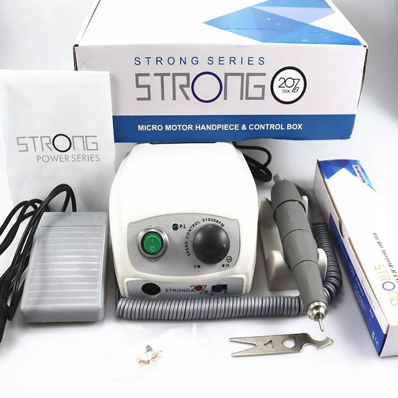جهاز جديد 50000RPM منفرة أظافر كهربائية قوية 210 207B 65W آلة مانيキュ어 كيت بيديكير أدوات فن الأظافر جهاز يدوي لملف الأظافر معدات