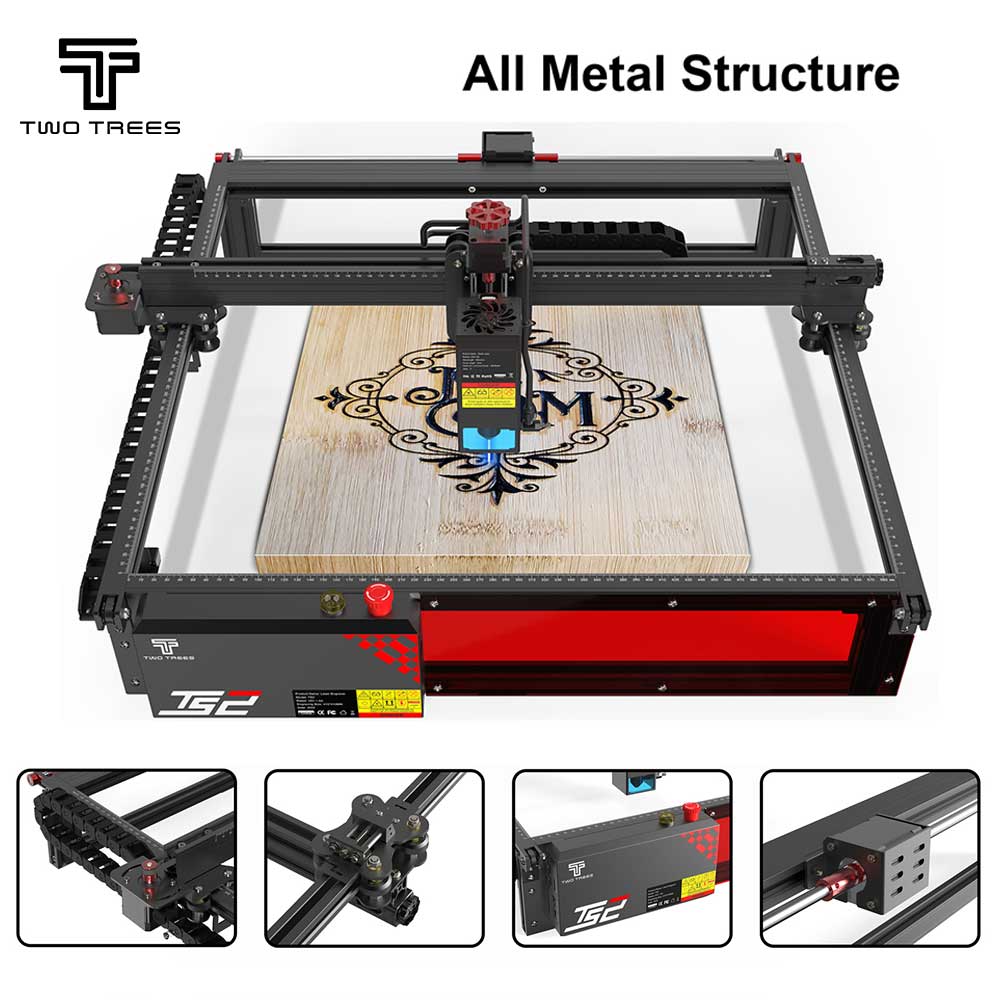 آلة النقش بالليزر ، 20 واط ، 450X450mm ، محور XY ، مفتاح الحد ، تكنولوجيا البقع المضغوطة ، آلة القطع