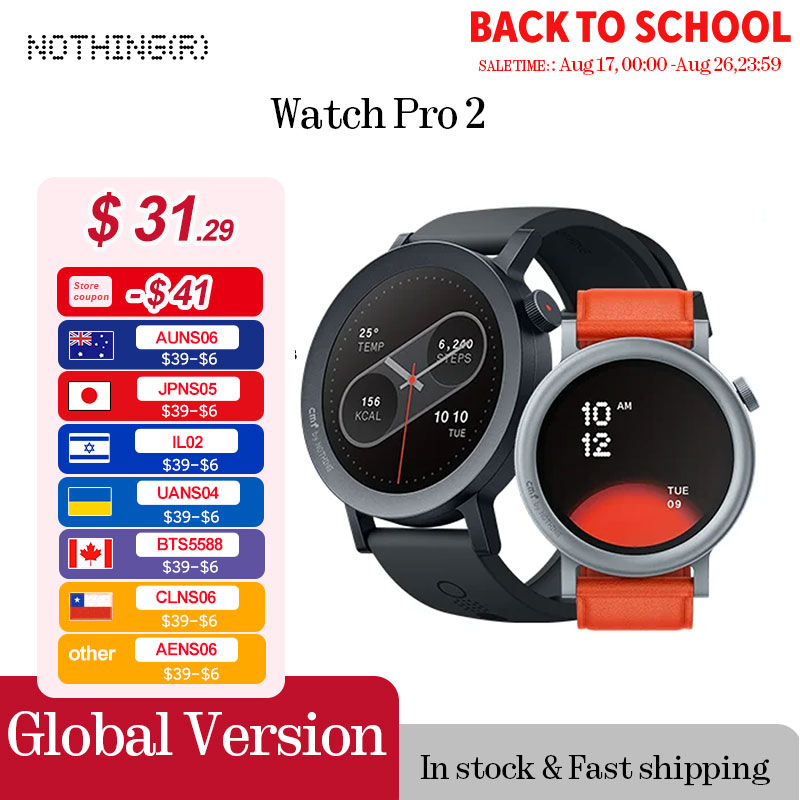 CMF من Nothing Watch Pro 2 1.32 بوصة AMOLED بلوتوث 5.3