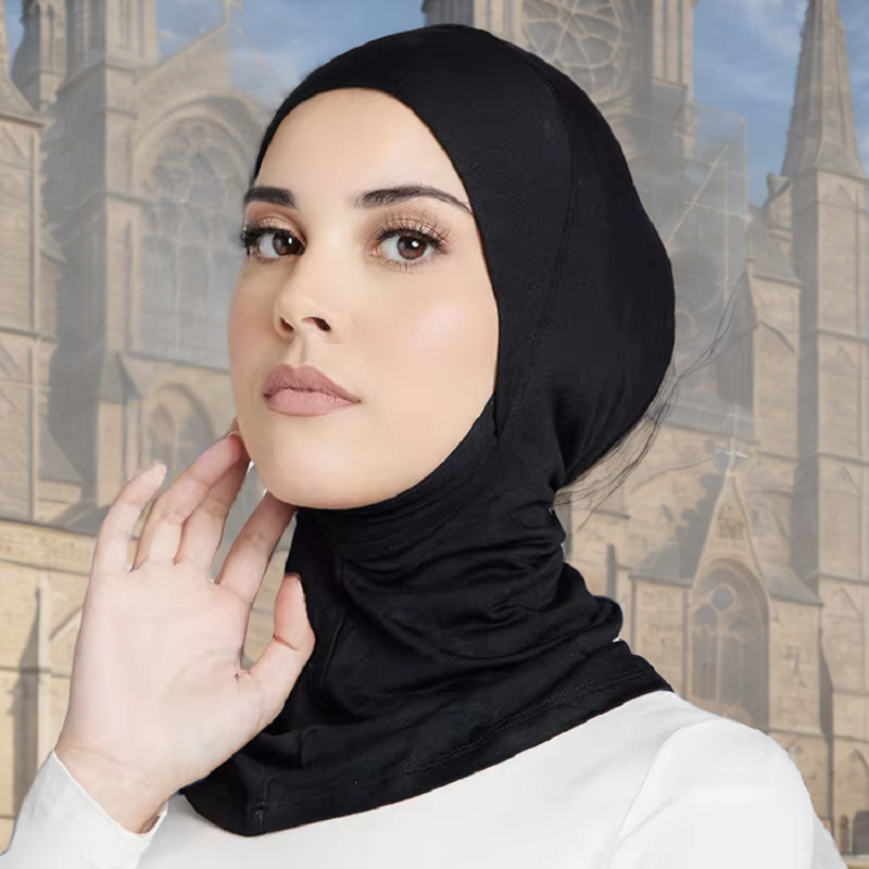 حار بيع الحجاب الإسلامي التغطية الكاملة Undercap النساء القطن بسط مطاطا بونيه عادي underscarf جديد الداخلية عقال عمامة