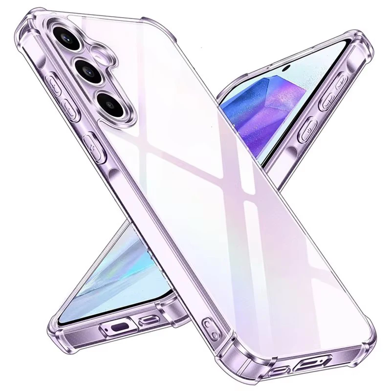 غطاء هاتف شفاف لسامسونج A55 5G، غلاف خلفي لـ Galaxy A57 A56 A55 A37 A36 A35 A26 A17 A16 A15 A 35 36 37 55 56 57