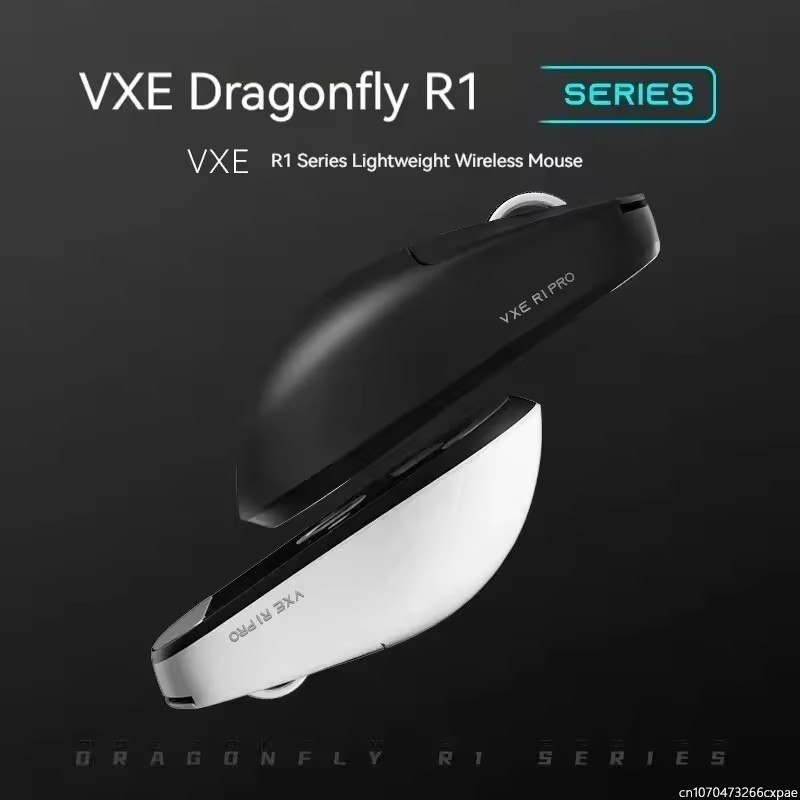 فأرة لاسلكية VXE Dragonfly R1 مع مستشعر PAW3395 وNordic 52840 بتردد 2 كيلوهرتز، فأرة ألعاب ذكية سريعة منخفضة التأخير للمكتب والألعاب