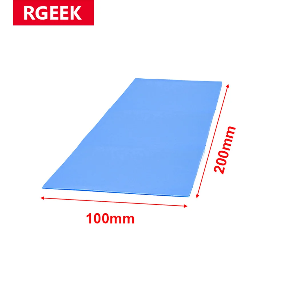 RGEEK 6.0 الموصلية ث/mK 100*200 مللي متر وحدة المعالجة المركزية المبرد لوحة حرارية المعالج التبريد بطانة حماية من السيليكون الملحقات