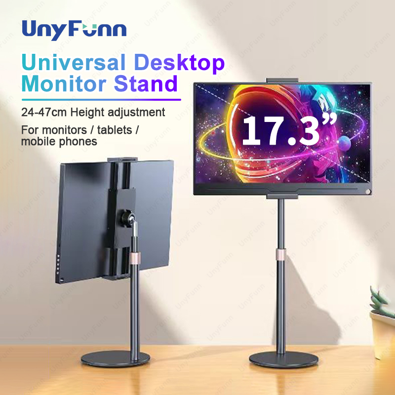 Cdisplay حامل شاشة محمول قابل للتعديل ارتفاع شاشة سطح المكتب قوس ل 4.7-17.3 بوصة حامل دعم شاشة الهاتف اللوحي