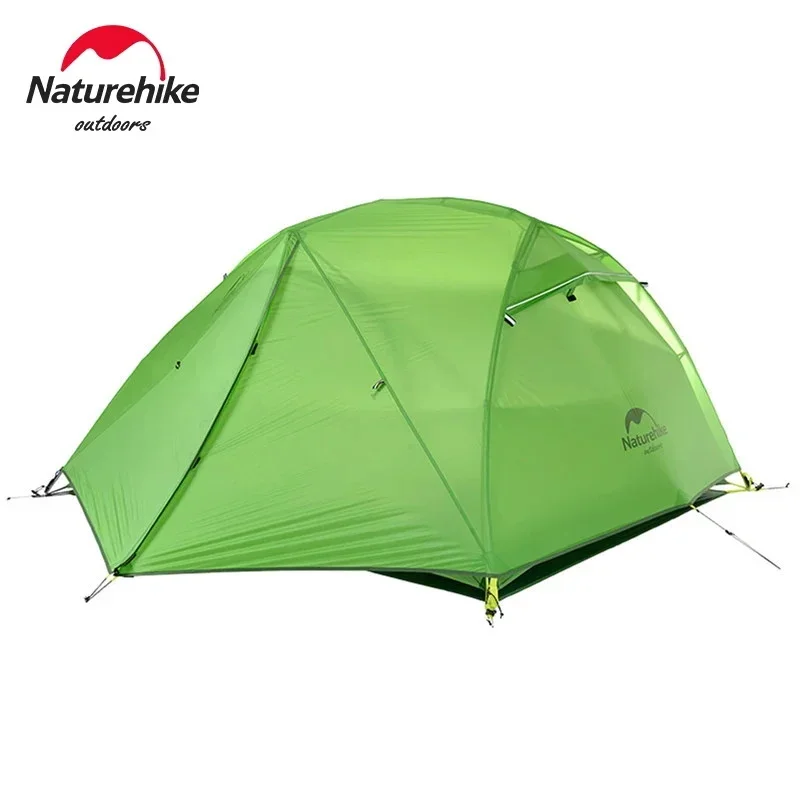Naturehike ستار نهر 2 UL خيمة 2 شخص خفيفة مقاوم للماء التخييم طبقة مزدوجة 3 مواسم السفر في الهواء الطلق التنزه خيمة صيد