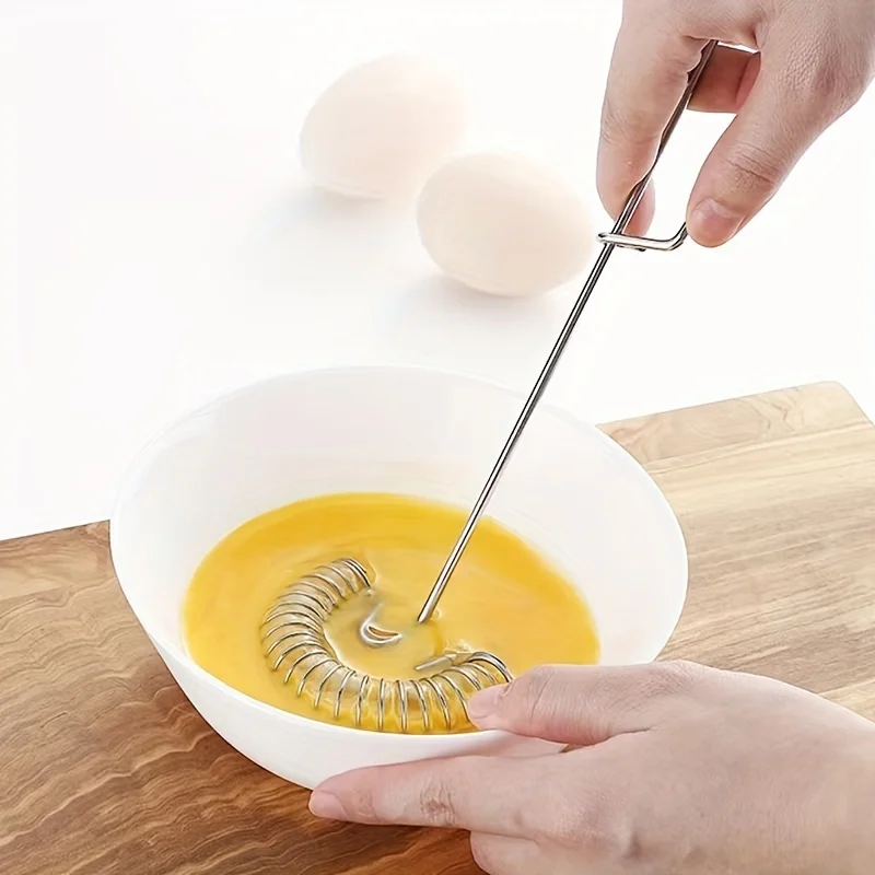 الفولاذ المقاوم للصدأ الربيع خافق البيض صلصة خلاط صغير خفقت الحليب Frother رغوة أدوات الطبخ الإبداعية اكسسوارات الطبخ