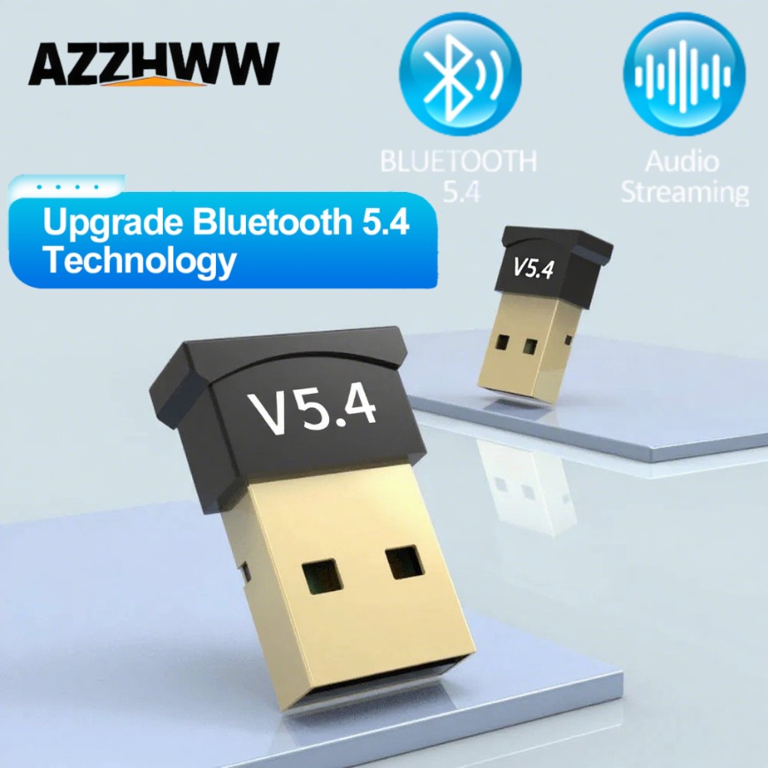 USB بلوتوث محول 5.4/5.3/5.1/5.0 سماعة لاسلكية تعمل بالبلوتوث USB دونغل للكمبيوتر المحمول مكبر الصوت اللاسلكي استقبال الصوت الارسال