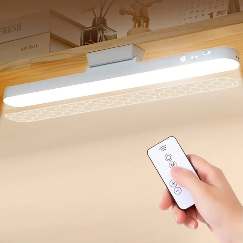LED الجدول مصباح المغناطيسي شنقا USB مصباح مكتبي قابل لإعادة الشحن 3 اللون القراءة ضوء عكس الضوء خزانة خزانة خزانة ضوء الليل