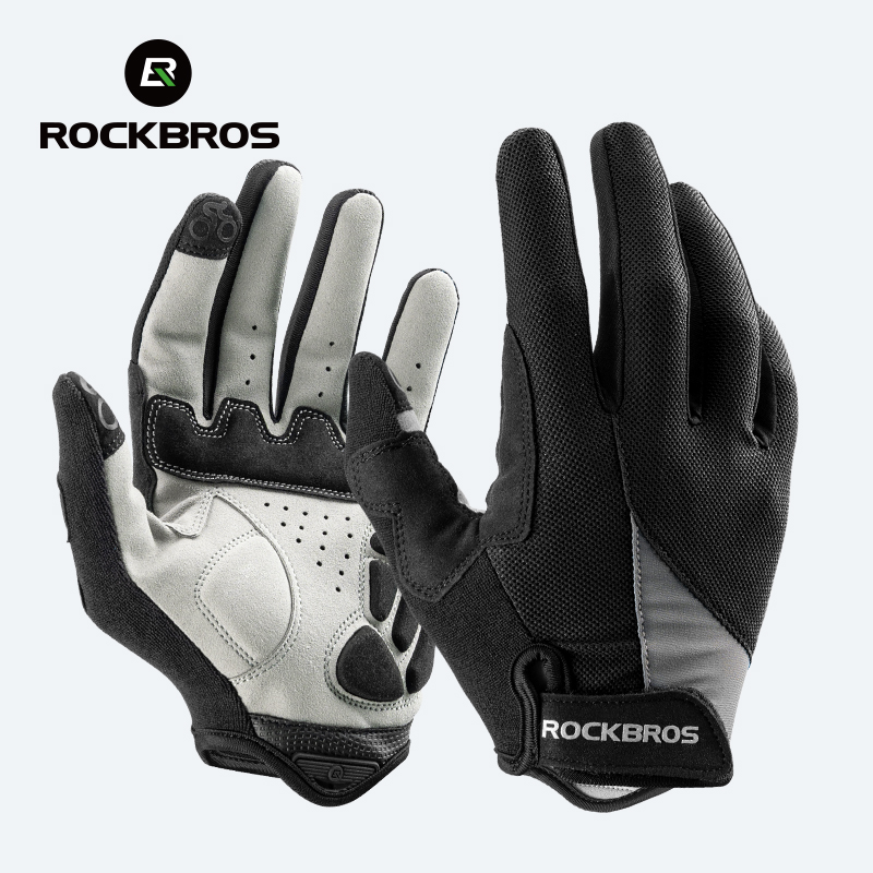 ROCKBROS يندبروف قفازات ركوب الدراجات دراجة شاشة تعمل باللمس ركوب الدراجة الجبلية قفاز الحرارية الدافئة دراجة نارية الشتاء الخريف دراجة الملابس