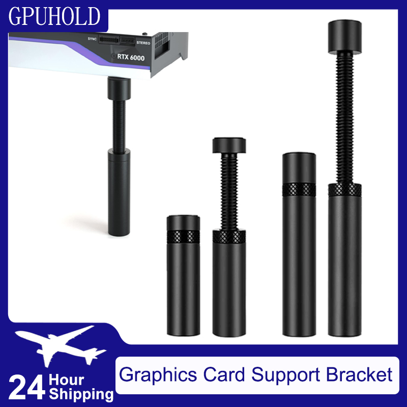 GPUHOLD بطاقة الرسومات GPU حامل قوس مغناطيسي حامل بطاقة الفيديو حامل دوار تلسكوبي عمودي