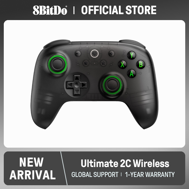 8BitDo - وحدة تحكم ألعاب لاسلكية Ultimate 2C لأجهزة الكمبيوتر، ويندوز 10، ويندوز 11، ستيم ديك، راسبيري باي، أندرويد