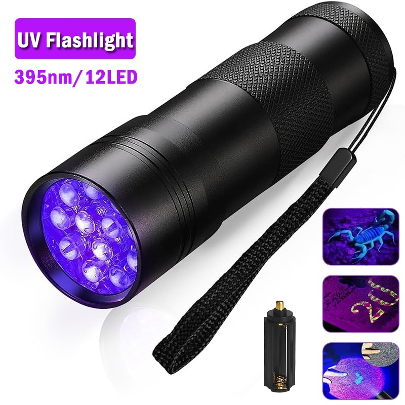 مصباح جيب من اليد المحمولة LED الأشعة الفوق البنفسجية المائية IPX4 395nm 3W مصباح قلم UV مصغرة كاشف العلامات على الأوراق النقدية وبقع البول للحيوانات الأليفة مصباح جيب