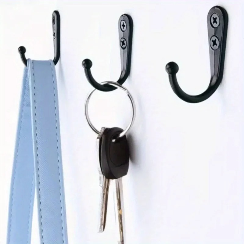10 قطع hooks مصغرة على الحائط قديمة مع مشبك واحد برونزي فريد لتعليق الملابس والمفاتيح والقبعات والمناشف والعباءات - ديكور الحمام
