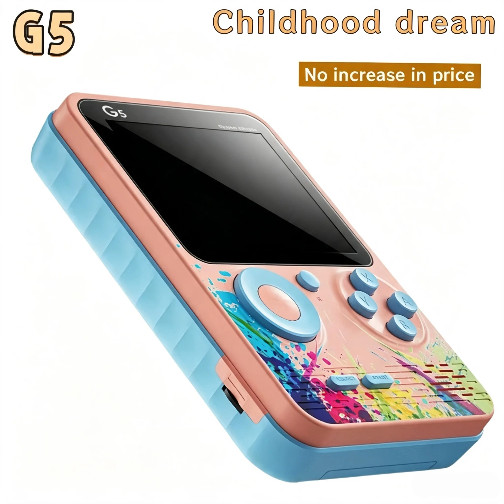 جهاز ألعاب فيديو محمول G5 MINI، وحدة تحكم ألعاب محمولة بتصميم ريترو، شاشة LCD ملونة 8 بت، ألعاب للأولاد.