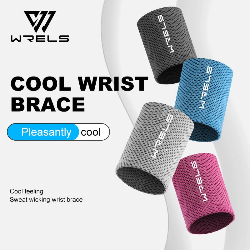 WRELS الباردة معصمه الرياضة دعامات منشفة العرق الكفة التنس العرق العصابات الحرس لكرة السلة اللياقة البدنية امتصاص العرق معصمه