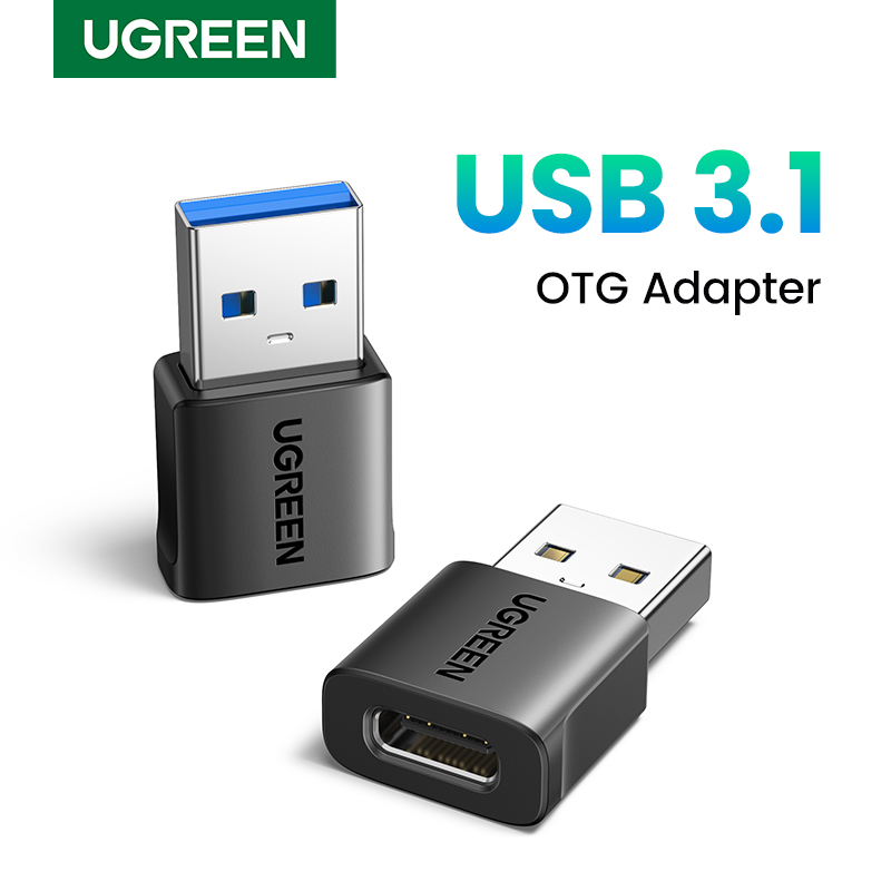 محول UGREEN-Type C OTG ، كابل USB ذكر إلى USB C أنثى ، محول لجهاز Macbook ، S10 ، huwai ،